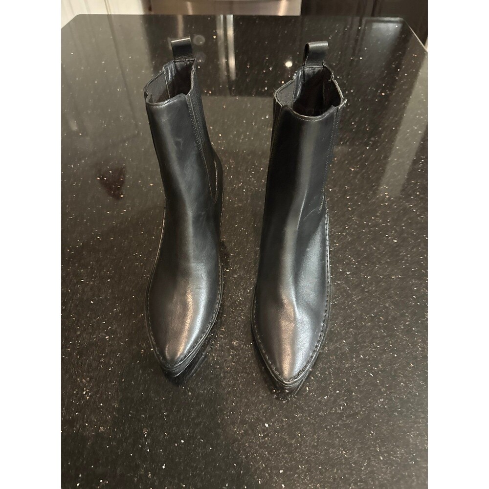 Tory Burch LILA Heeled Ankle Leather Boots Size 6.5 Women’s